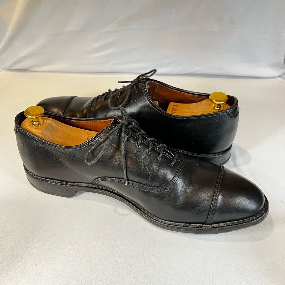 Allen Edmonds Park Avenue Size 10.5 Men's Black Leather Oxfords